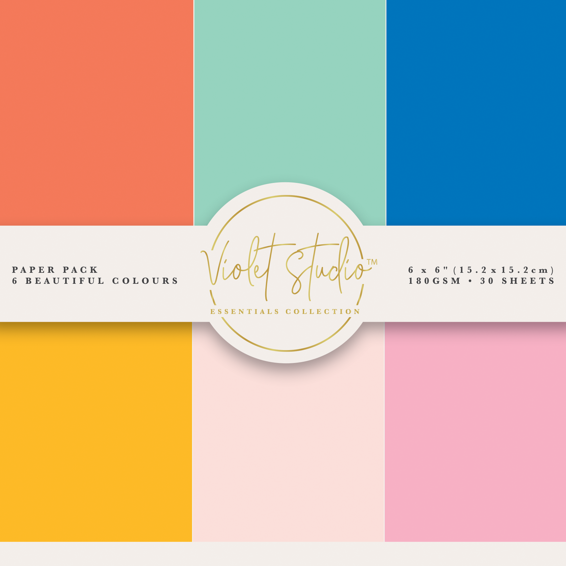 Crafter's Companion Brights 6 x 6 Paper Pad vs-ppk-037