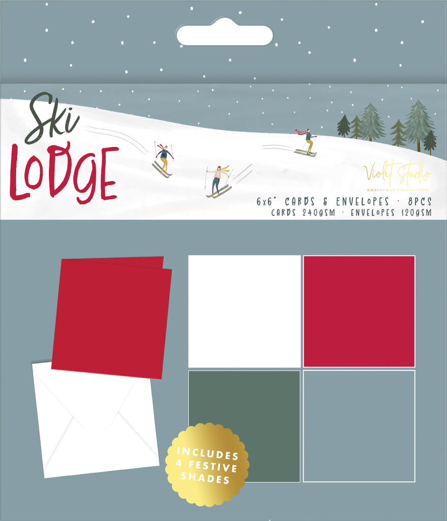 Crafter's Companion Ski Lodge 6 x 6 Card Blanks vs-ski-005