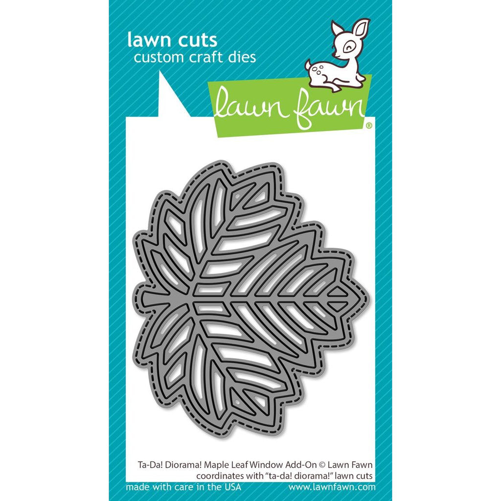 Lawn Fawn Ta-Da! Diorama! Maple Leaf Window Add-On Die lf3530