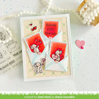 Valentine's Day card with cute mouse designs and text on a light background