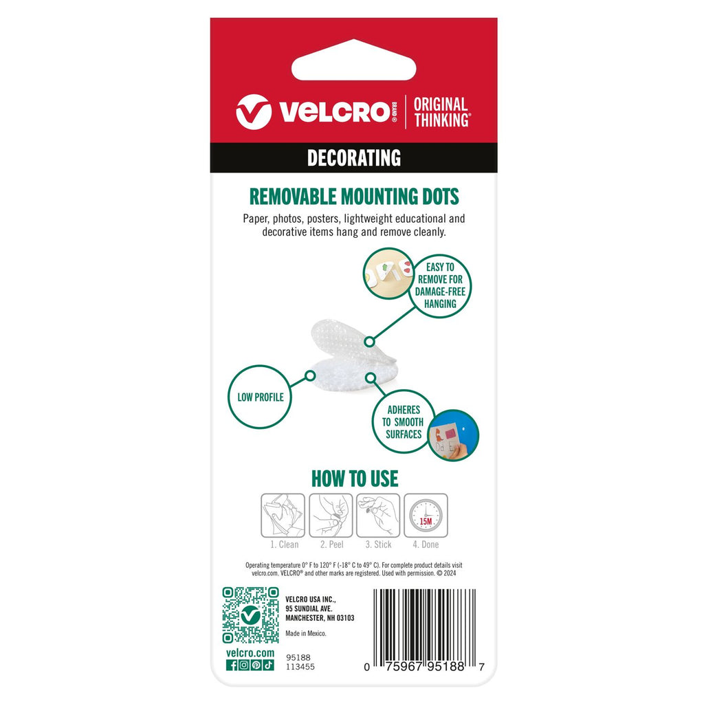 Velcro Brand Removable Mounting Dots 95188 Product Image