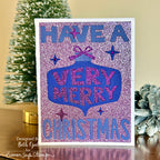 Simon Says Stamp Very Merry Cover Wafer Dies md112968 All The Joy Christmas Card