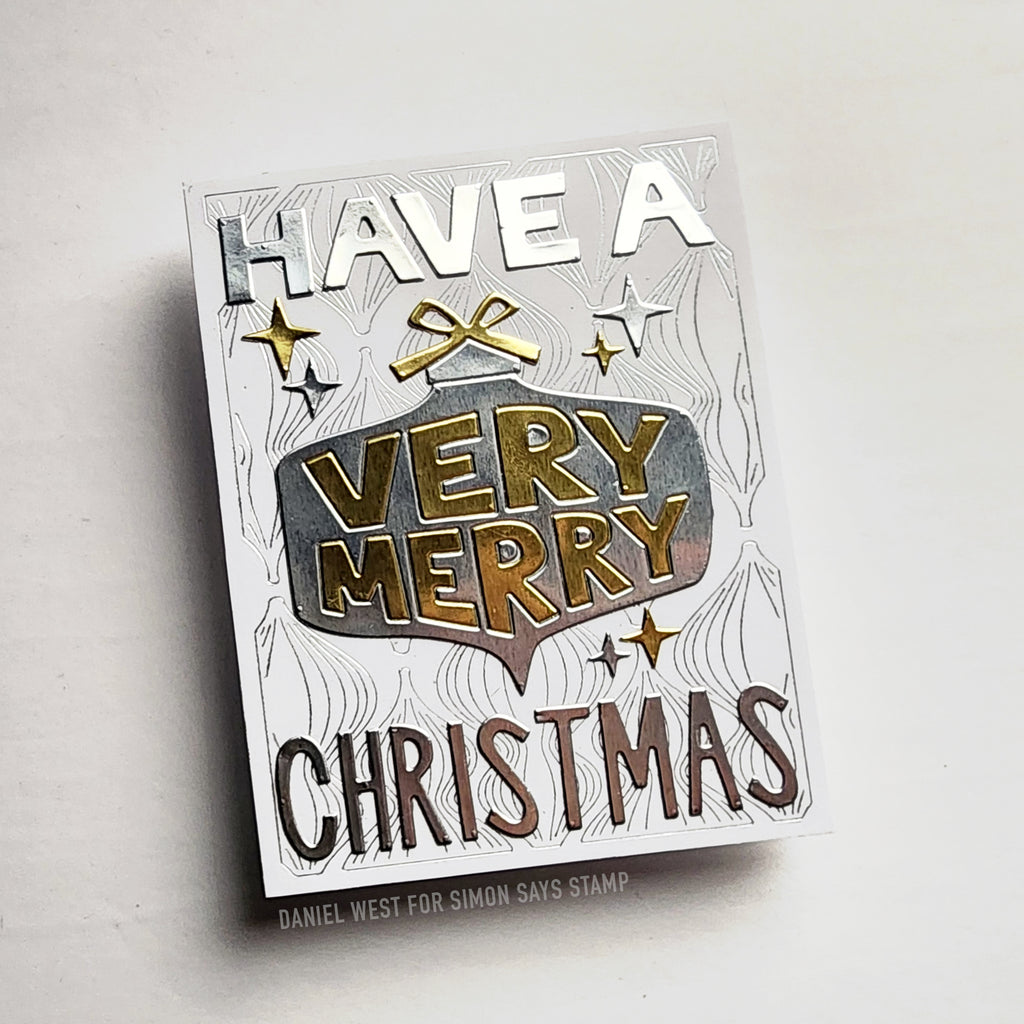 Simon Says Stamp Very Merry Cover Wafer Dies md112968 All The Joy Christmas Card | color-code:ALT03