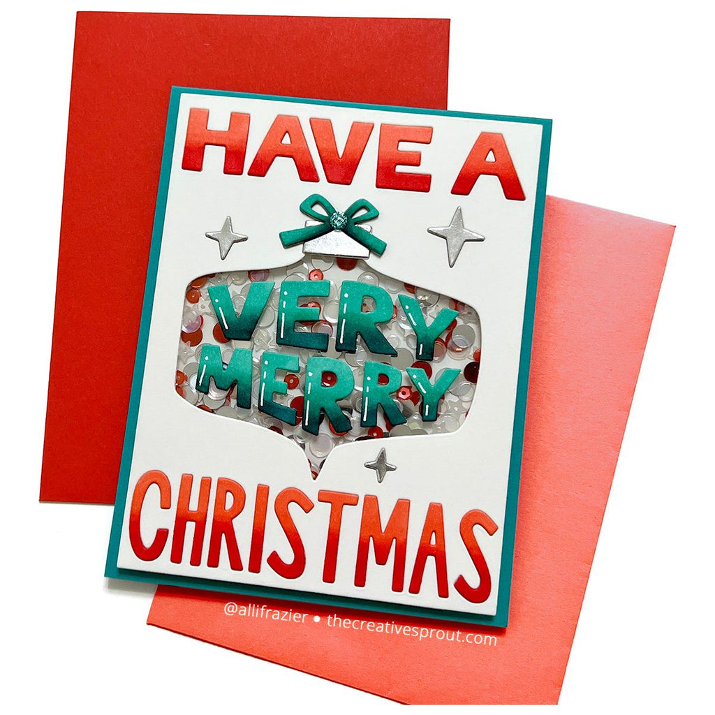 Simon Says Stamp Very Merry Cover Wafer Dies md112968 All The Joy Christmas Card | color-code:ALT01