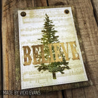 Tim Holtz Cling Rubber Stamps Festive Sounds cms048