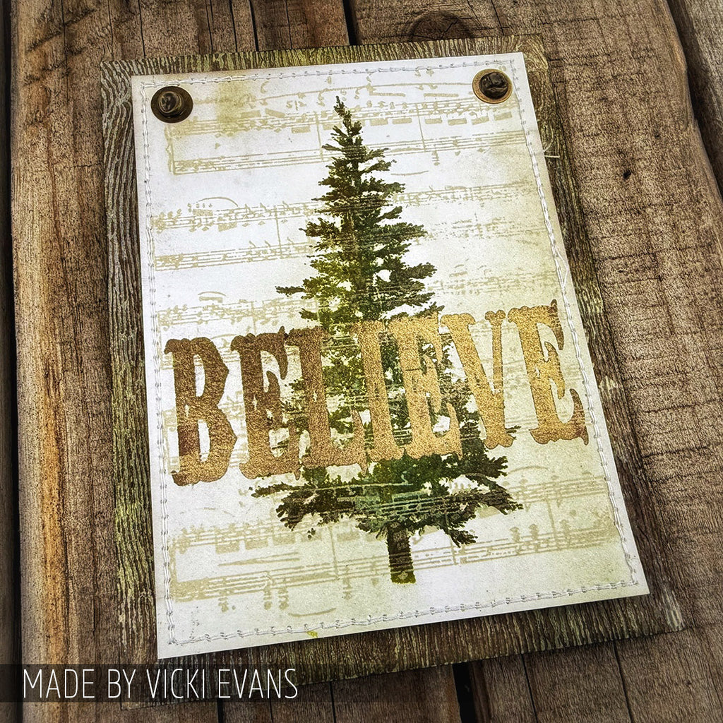 Tim Holtz Cling Rubber Stamps Just Believe cms031