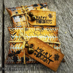 Tim Holtz Clear Stamps and Stencil Seasonal Scribble, Polkadot, Tinsel thmm136