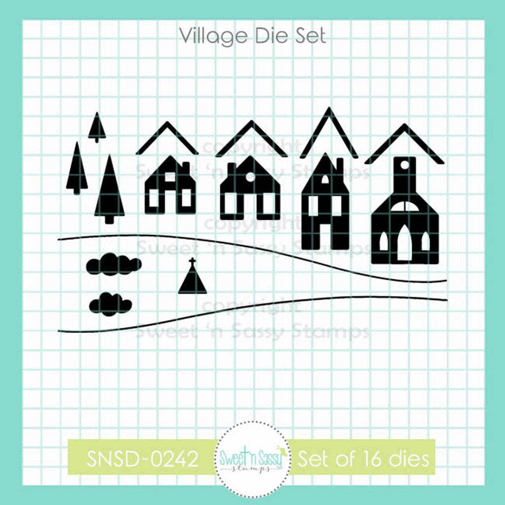 Sweet 'N Sassy Village Die Set snsd-0242