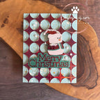 Simon Says Stamp Village Snowman Wafer Dies s977 Sweet Wishes Christmas Card