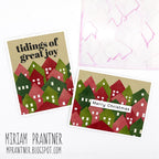 Simon Says Stamp Stencils Village mt221717 All The Joy Christmas Cards