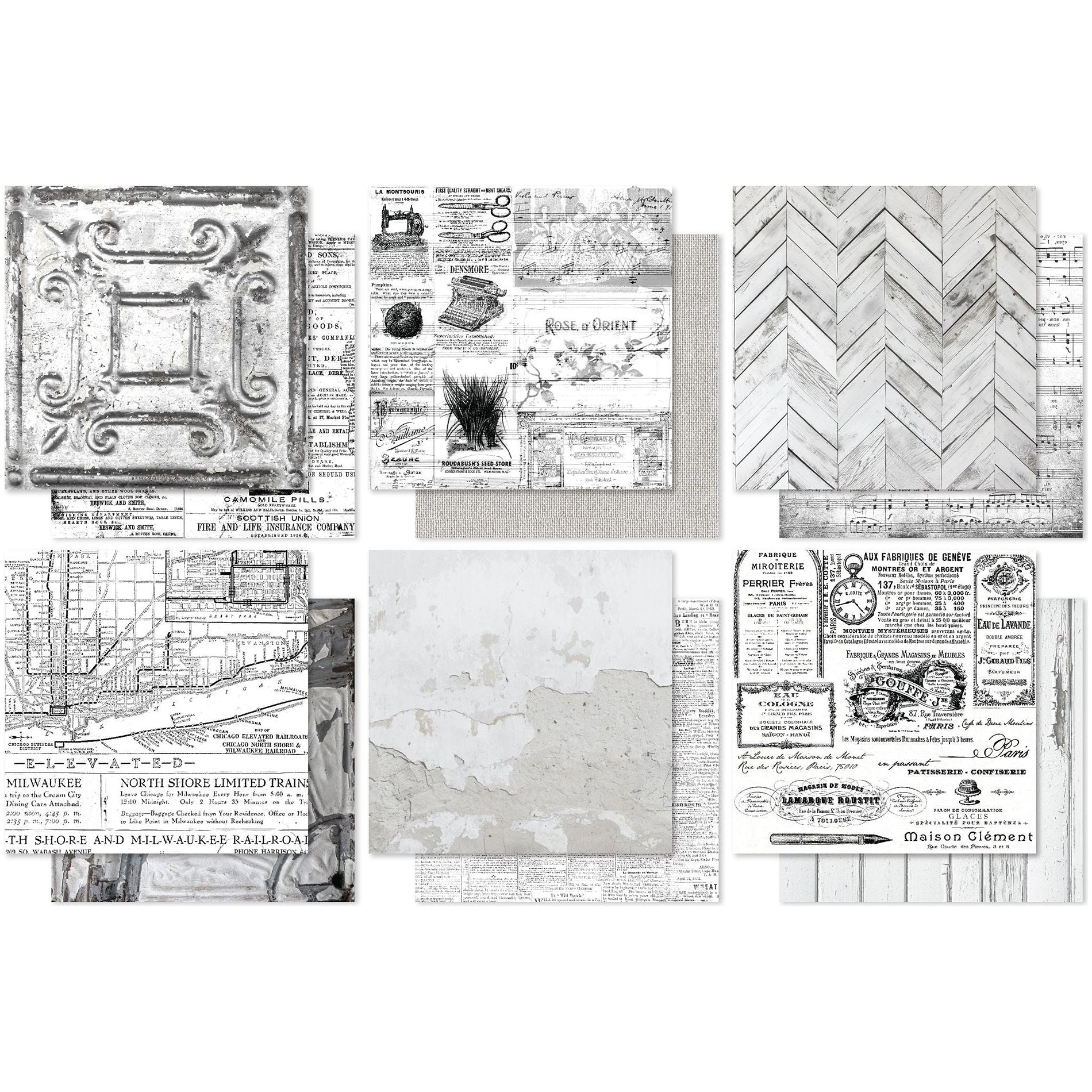 Paper Rose Vintage Backgrounds 1.0 12x12 Paper 32361 sheets