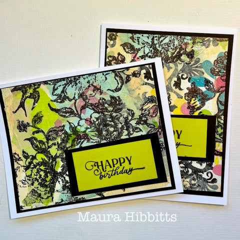 Simon Says Clear Stamps Vintage Blooms 2196ssc Moments in Time Birthday Cards