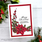Simon Says Clear Stamps Vintage Holiday Swag 2115ssc Sweet Wishes Christmas Card
