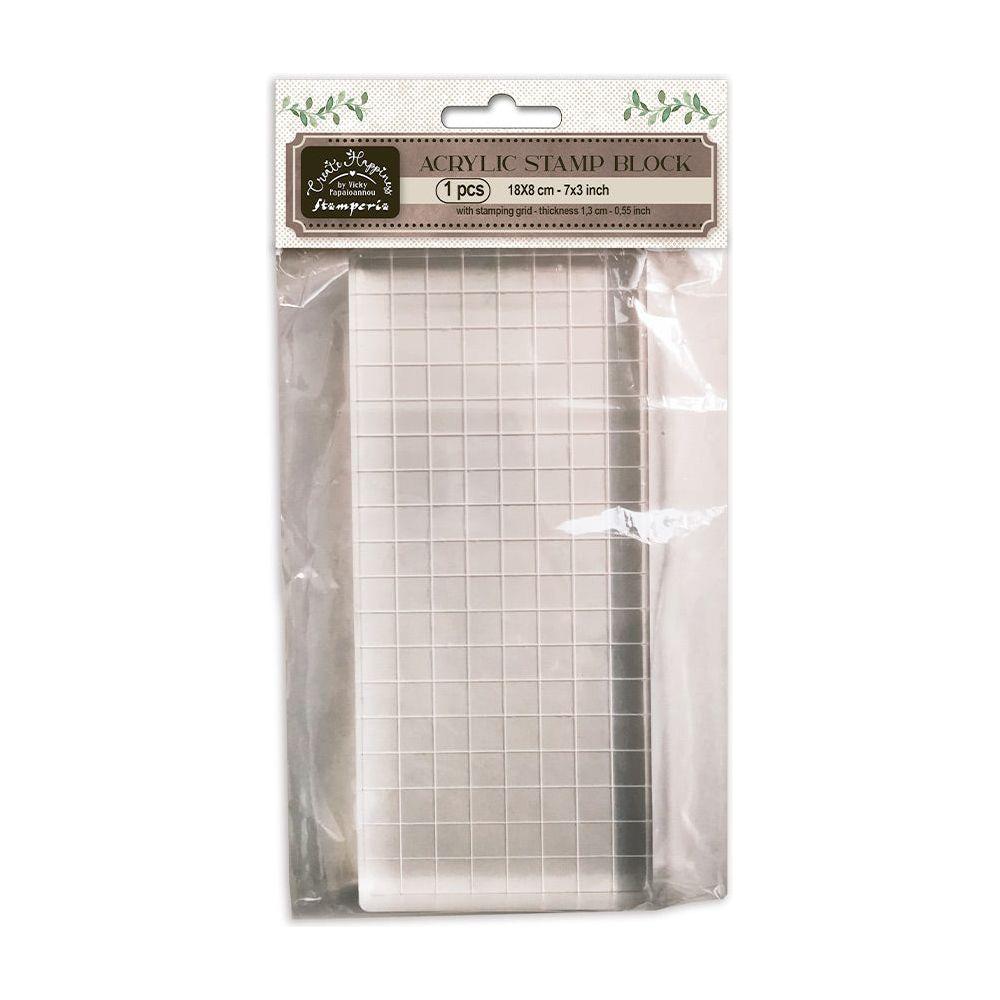 Stamperia Create Happiness Acrylic Stamp Block wba014