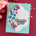 s5-598 Spellbinders Garden Wreath Add-Ons Etched Dies thank you