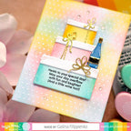 Waffle Flower Inside Sentiments Birthday Clear Stamps 421393 presents