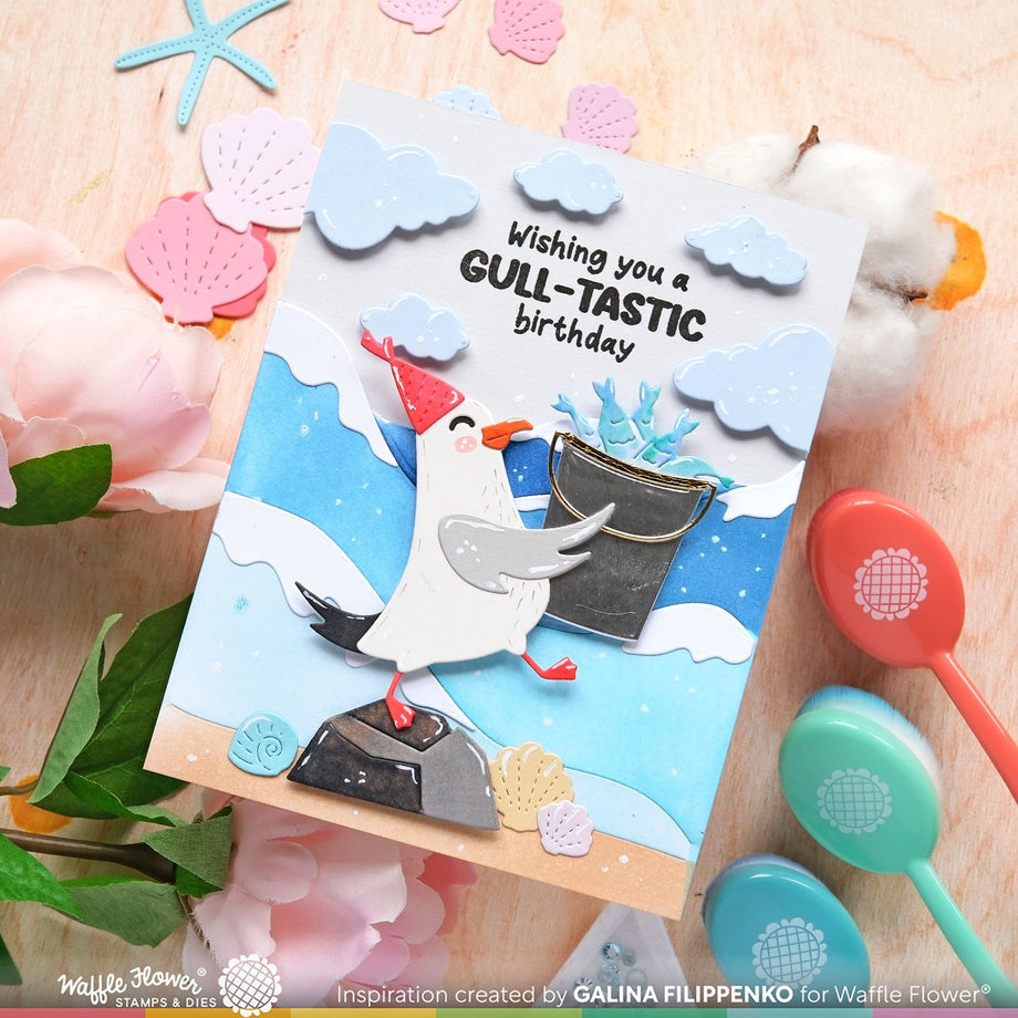 Waffle Flower Happy Seagull Dies 421707 – Simon Says Stamp