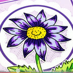 Waffle Flower Inside Outside Scalloped Circle Dies 421539 purple