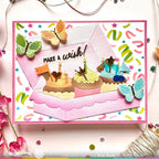 Waffle Flower Boxed Cupcakes Die and Stencil Set