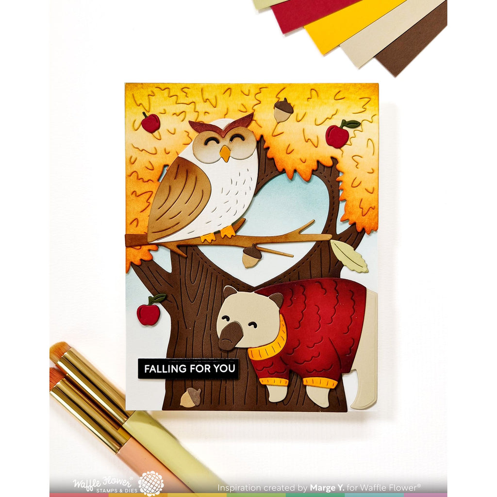 Waffle Flower Subsentiments Forest Friends Diecuts scp288