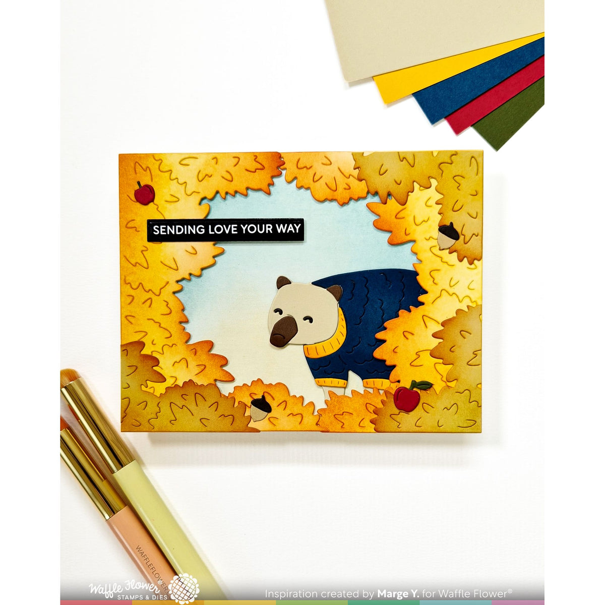 Waffle Flower Subsentiments Forest Friends Diecuts scp288