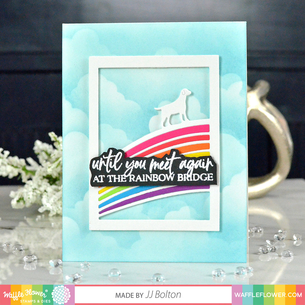 Waffle Flower RAINBOW BRIDGE Clear Stamps 271238 clouds