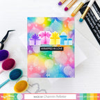 Waffle Flower Multiple Presents Die N Stencil 421422 wrapped in love