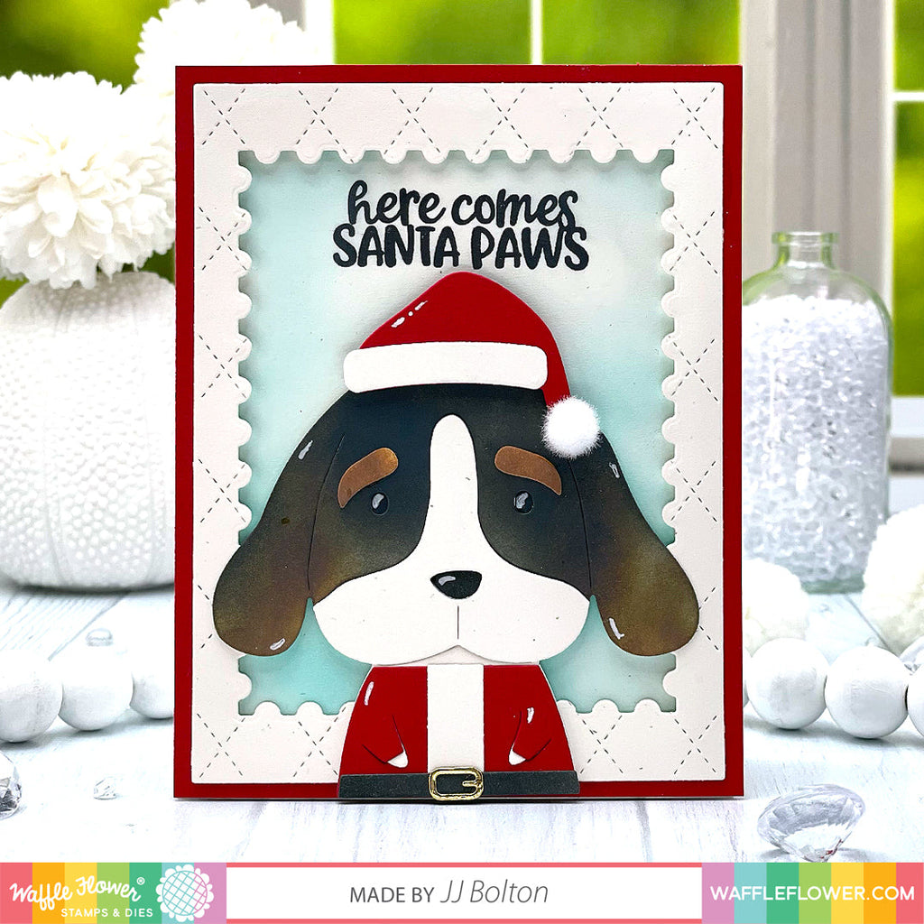 Waffle Flower Critter Christmas Clear Stamps 421435 santa paws