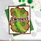 Waffle Flower Woodgrain Dies 421279 blessed