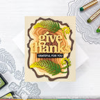 Waffle Flower Woodgrain Dies 421279 grateful for you