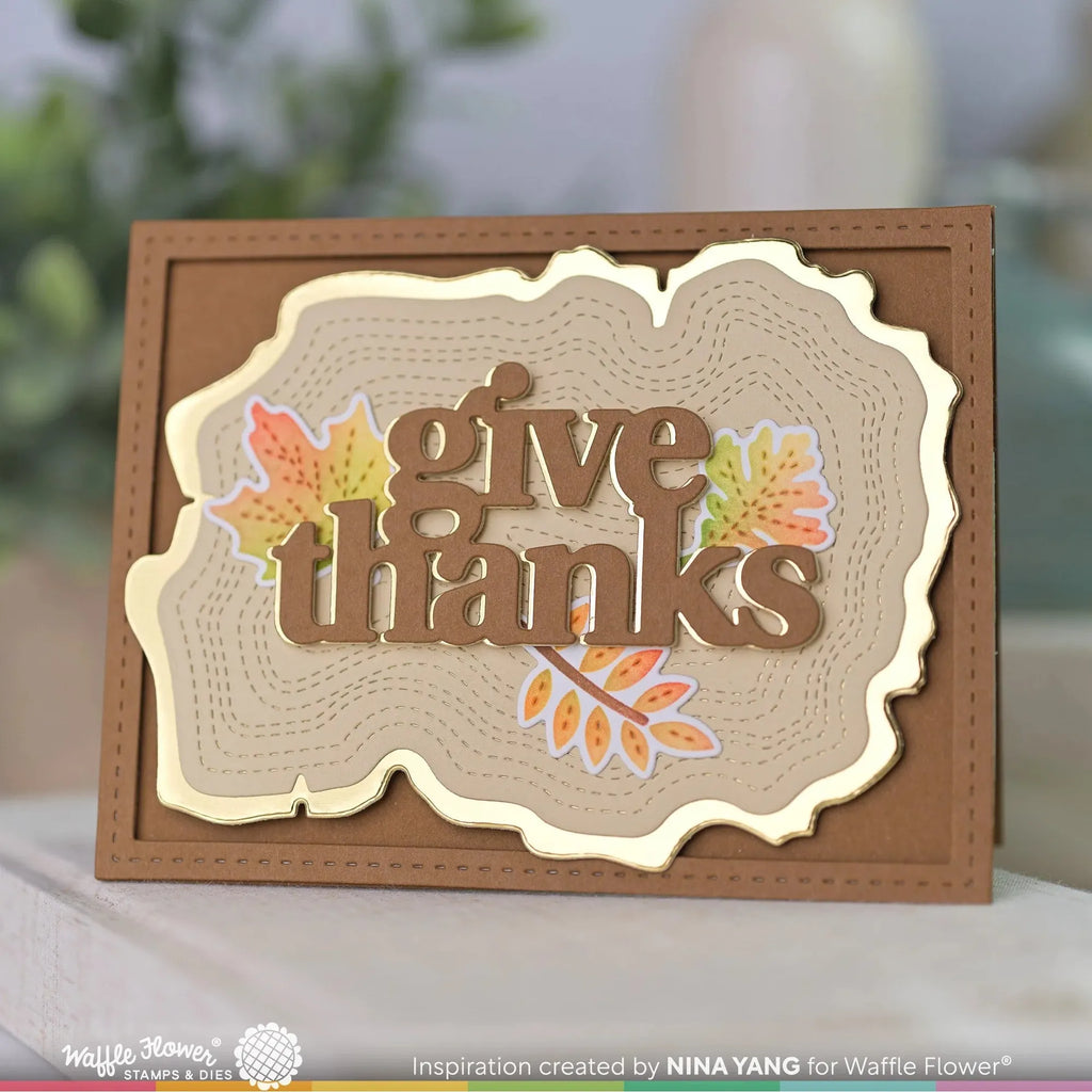 Waffle Flower Give Thanks Print Dies 421556 give thanks