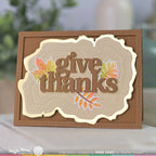Waffle Flower Give Thanks Print Dies 421556 give thanks
