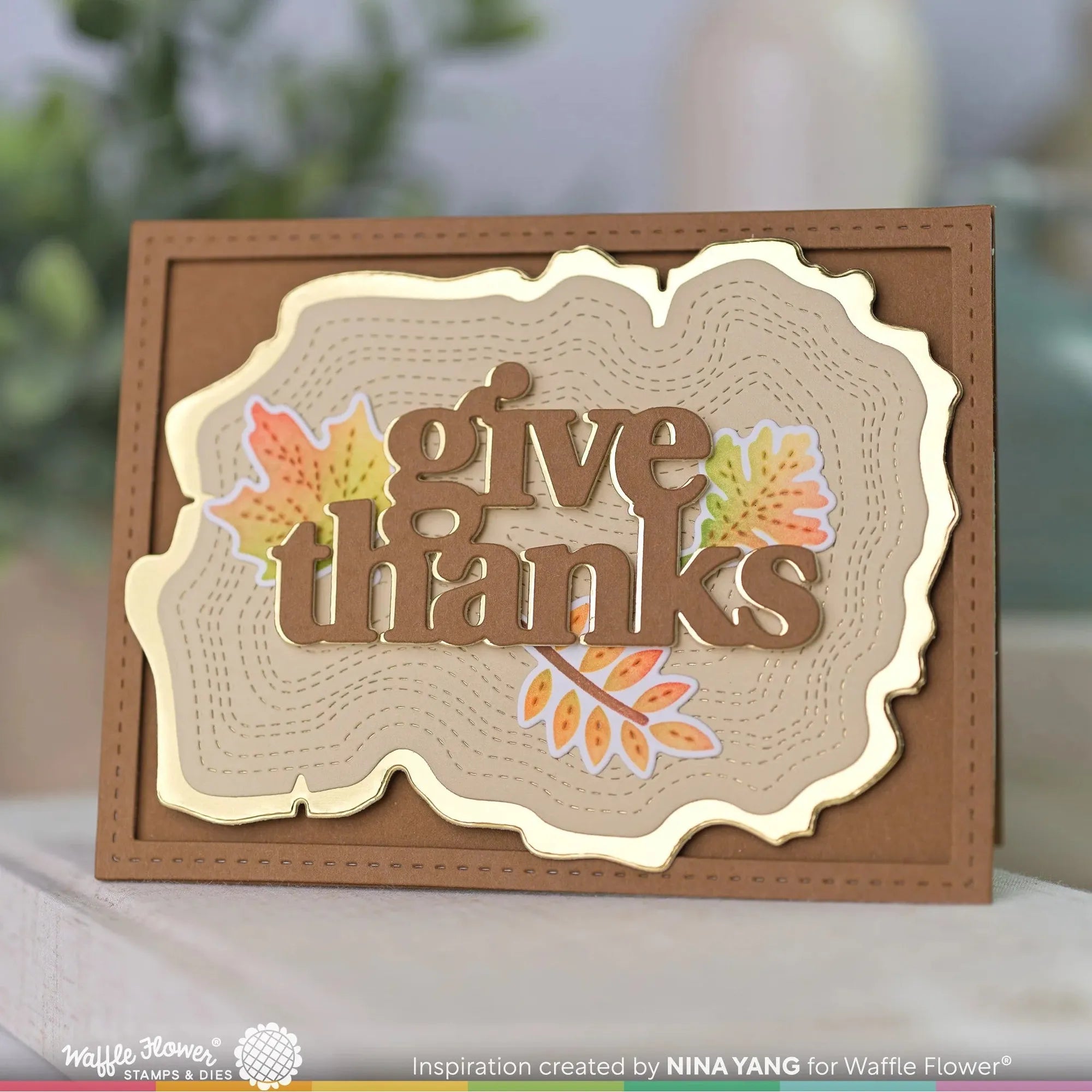 Waffle Flower Give Thanks Print Dies 421556 give thanks