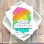 Waffle Flower Woodgrain Dies 421279 give thanks