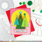 Waffle Flower Dotted Triangle Trees Dies 421518 merry christmas
