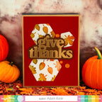Waffle Flower Give Thanks Print Dies 421556 autumn card