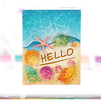 Waffle Flower Seashells Dies 421744 beach scene