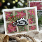 Waffle Flower Postage Collage Blocks Stencil 421726 merry christmas | color-code:ALT01