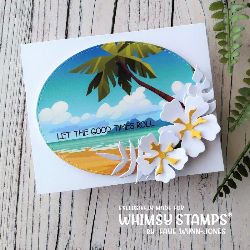 Whimsy Stamps Just Beachy 8.5 x 3.5 inch Slimline Papers wsdps22