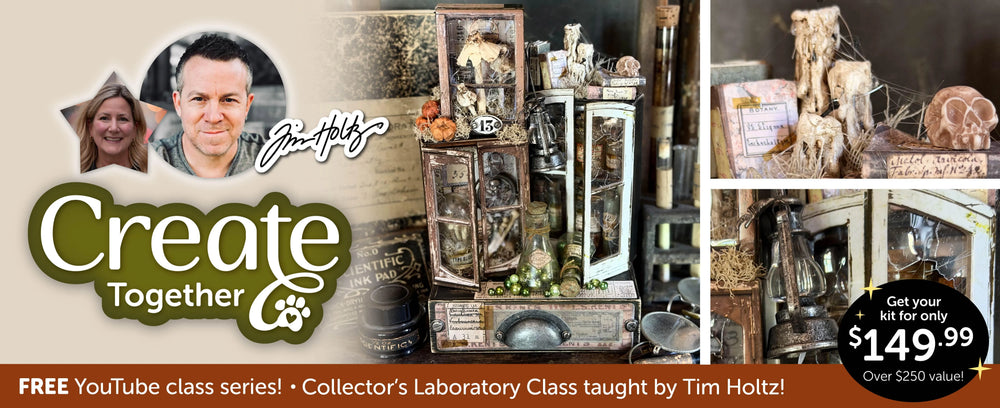 PREORDER Limited Edition Simon Says Stamp Tim Holtz Collector's Laboratory Kit + Halloween LIVE CLASS ckhl26
