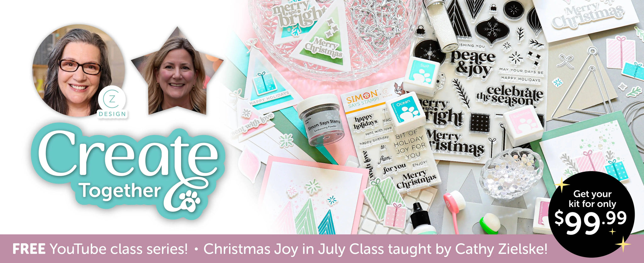 Create Together Christmas Joy in July Class taught by Cathy Zielske