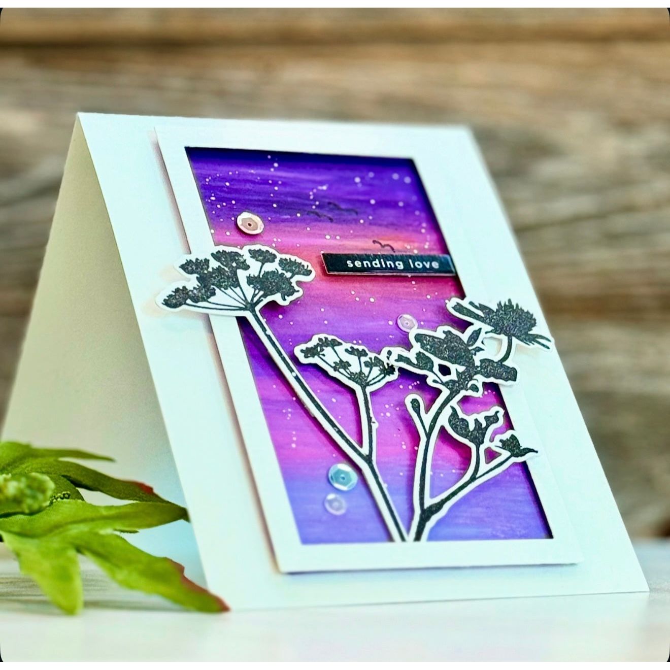 Simon Says Stamp Wildflowers Wafer Dies 253sss Sending Love Card