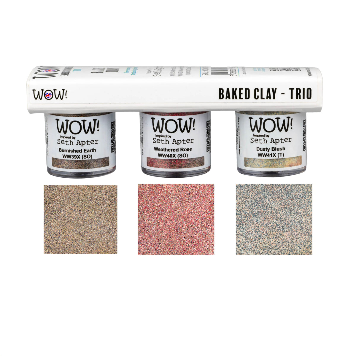 WOW Baked Clay Trio Embossing Powders wowkt099