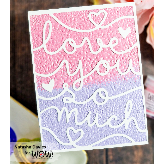 WOW Embossing Pastel Pearl Mist Ultra High wm07uh love you