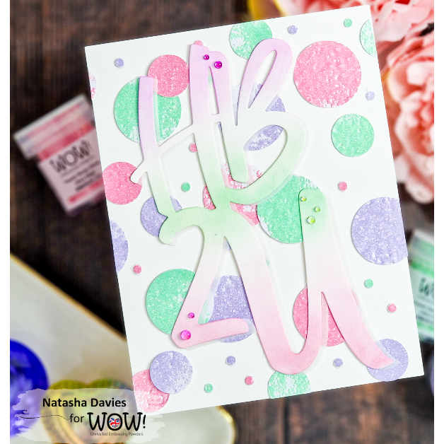 WOW Embossing Pastel Rosy Glow Ultra High wm08uh birthday