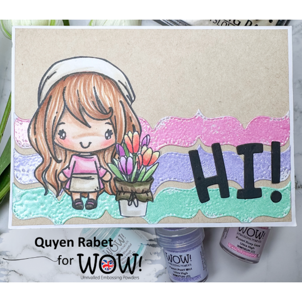 WOW Embossing Pastel Rosy Glow Ultra High wm08uh flowers