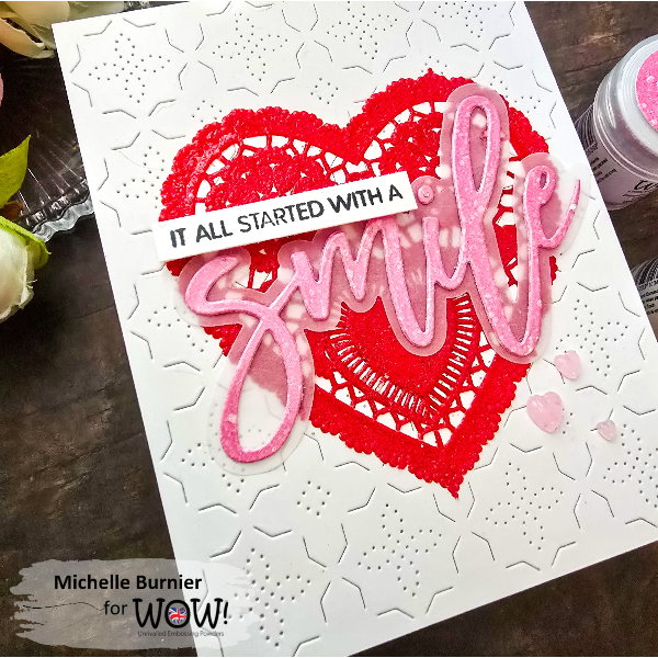 WOW Embossing Pastel Rosy Glow Ultra High wm08uh heart