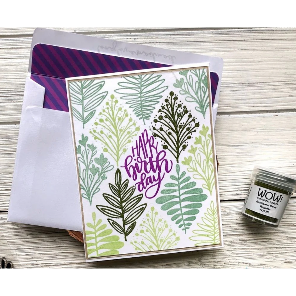 WOW Embossing Powder Earthtone Olive Regular wj03r birthday