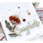 WOW Embossing Powder Fired Copper Ultra High wc10uh congrats