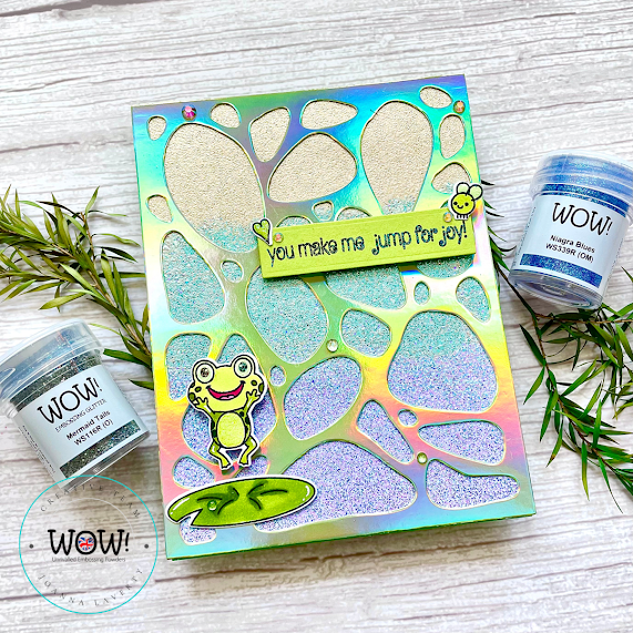 WOW Embossing Powder Glitter Mermaid Tails ws116r frog